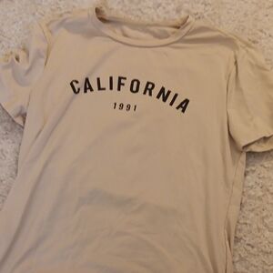 California 1991 Beige T-Shirt